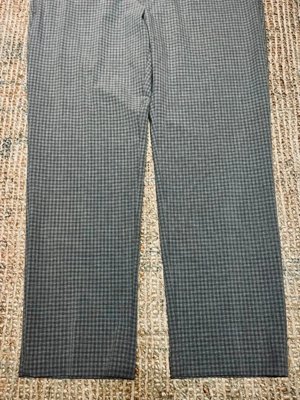 Lauren Ralph Lauren Dress Pants Mens 38x30 Grey Plaid Stretch Trousers 38W